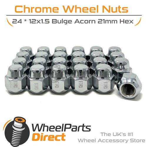 Wheel nuts 12x1 chrome - 12x1.5,