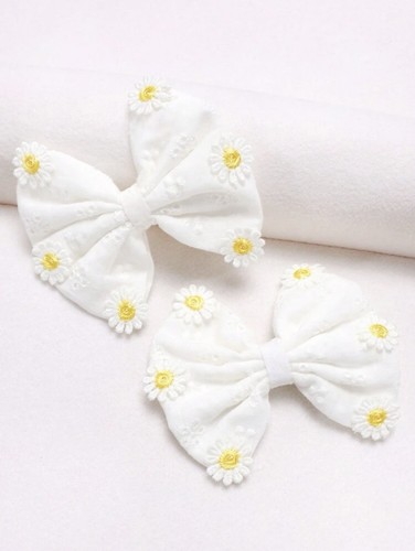 Girls daisy flower - bow, hair