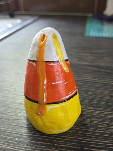 Handmade clay ghost ornament - handmade,