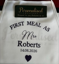 Personalised apron for him - personalised,