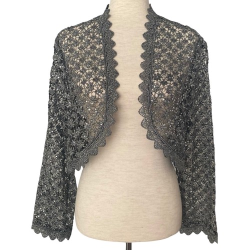 Cachet gray metallic crochet - cachet,
