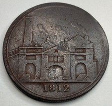 1812 HULL LEAD WORKS 1 ONE PENNY TOKEN COIN