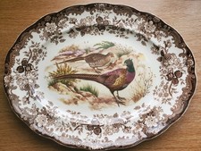 Royal Worcester Palissy Game Series Large Serving Platter, 16" X 12.5".