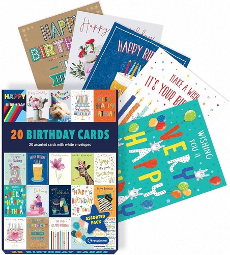 Box assorted birthday - box, cards