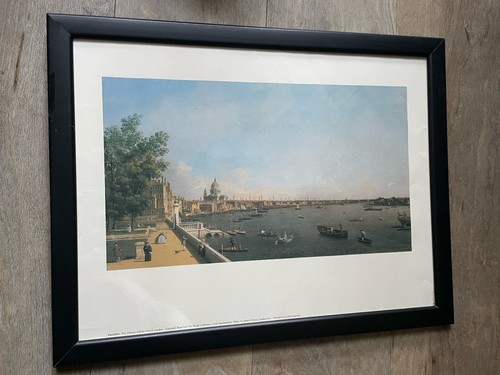 Black framed print - print, of