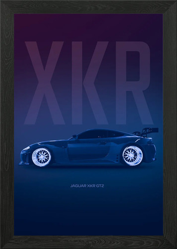 Jaguar xkr gt2 - wall, art