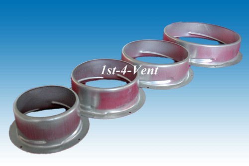 Galvanised metal flanged - galvanised,