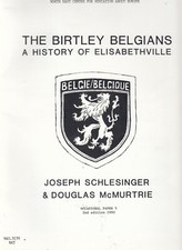 1990 Occasional Paper 5 Birtley Belgians Elisabethville Refugees 60 pages