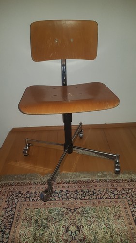 Mid century kevi desk - desk, chair