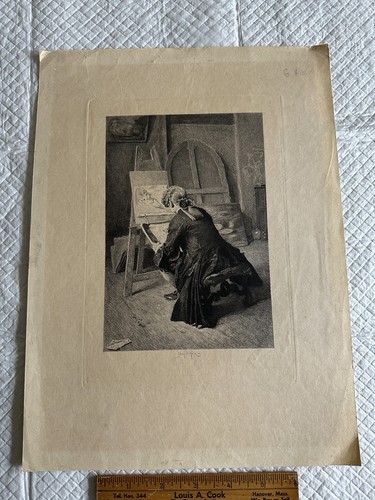Antique gery bichard engraving - antique,