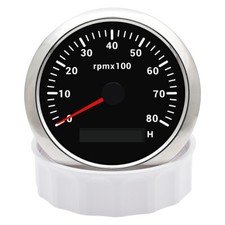 85MM Tachometer Gauge 0-8000RPM LED Rev Counter Meter for Boat Marine Car Truck