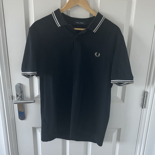 Fred perry men black white - perry, men's