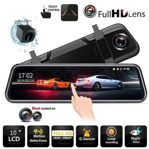 Touch screen dashcam - 10", front