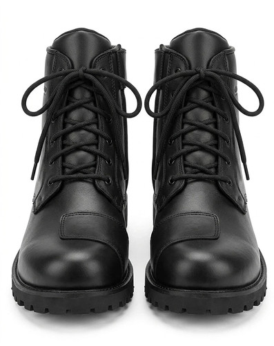 Mens leather sneaker - sneaker, motorbike