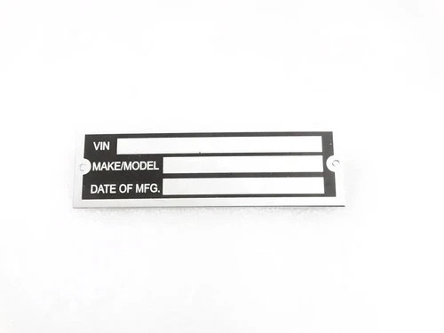 Data plate for - data, truck
