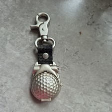 Quartz Golf ball Flip Top Pocket Watch/On Lobster Clip