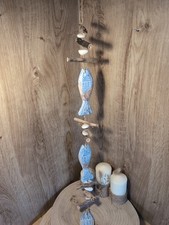 1 Metre Hanging Wooden Blue