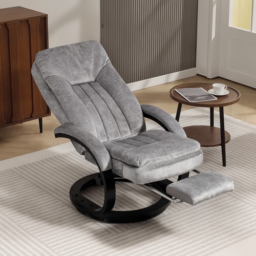 Upholstered swivel recliner - swivel,