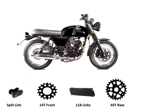 Chain sprocket set black for - &,