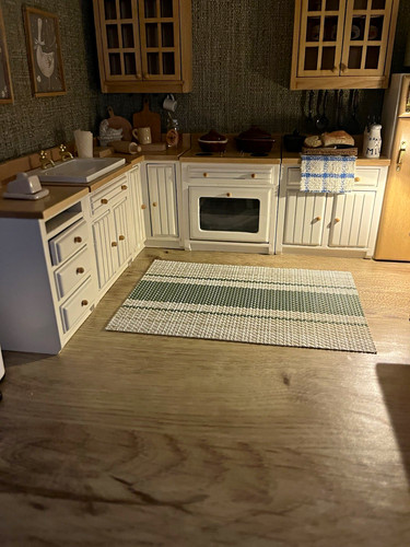 Dollhouse miniature kitchen - miniature,