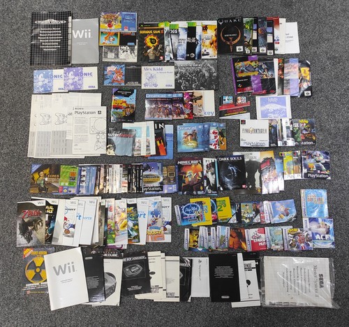 Huge video games manuals - huge,
