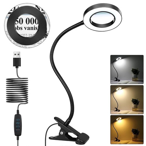 Led desk lamp magnifier - led,