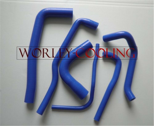 Blue silicone radiator hose - blue,