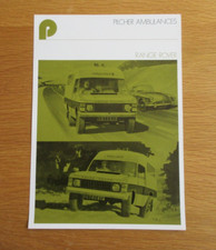 RANGE ROVER PILCHERS  AMBULANCE CONVERSION  BROCHURE SHEET 1972