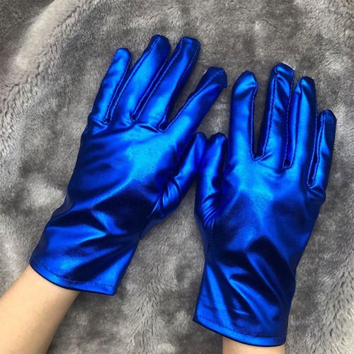 Shiny women leather gloves - women,