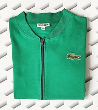Chemise Lacoste Vintage 80s Original Tennis Tracksuit Top Size 5 Fits XL Rare