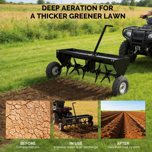Tow plug lawn aerator - tow,