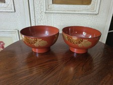 Japanese lacquer bowls - bowls, with