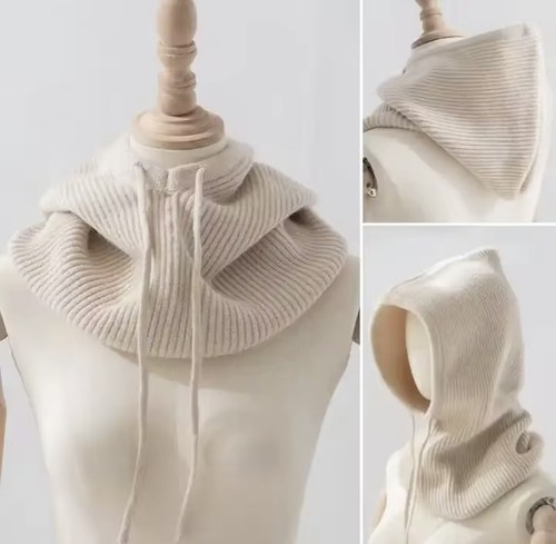 100 cashmere hooded scarf - 100%,