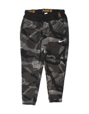 NIKE Womens Dri Fit Tracksuit Trousers Joggers UK 18 XL  Grey Camouflage CK12