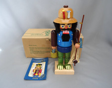 Christian Ulbricht FISHERMAN NUTCRACKER - German Made with Box  angler Seiffener