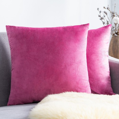 Plush velvet cushion cover - velvet,