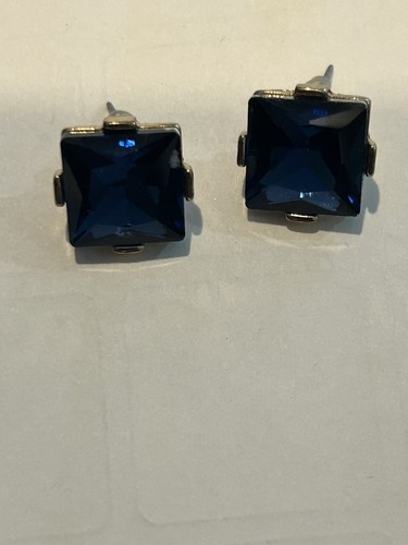 Square cut blue simulated - cut,