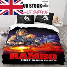 Doona Cover Set Bedding Set Home Textiles Ra**mbo FIrst Blood Part Ⅱ Gift