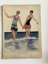 Antique Art Deco Fashion Print