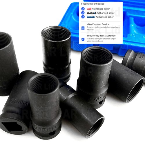 Locking wheel nut remover set - locking,