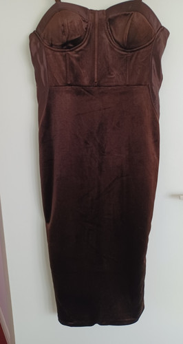 Boohoo velvet corset midi - boohoo,