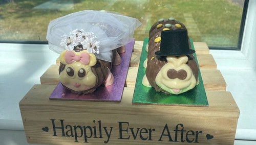 Hat veil cake toppers for - veil,