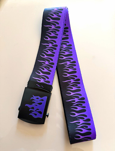 Purple black flames - &,