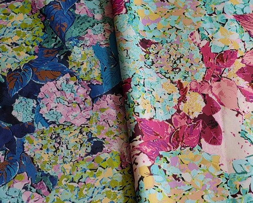 Hydrangeas fabric water - hydrangeas,