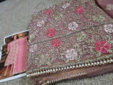women 3 Piece Unstitched Fancy