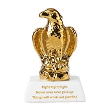 Ceramic Eagle Trophy Statue