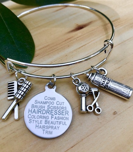 Hairdresser charms silver - ,