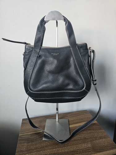 Radley black leather handbag - radley,