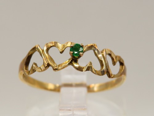 10k yellow gold ring - yellow,