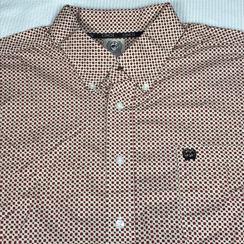 Cinch dress shirt mens red - dress,